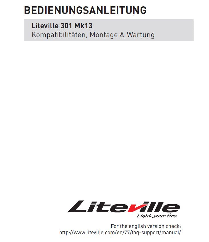 Bedienungsanleitung Liteville 301 Mk13