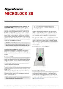 Bedienungsanleitung Syntace MicroLock 38
