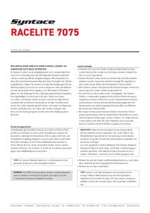 Bedienungsanleitung Syntace Racelite Alu