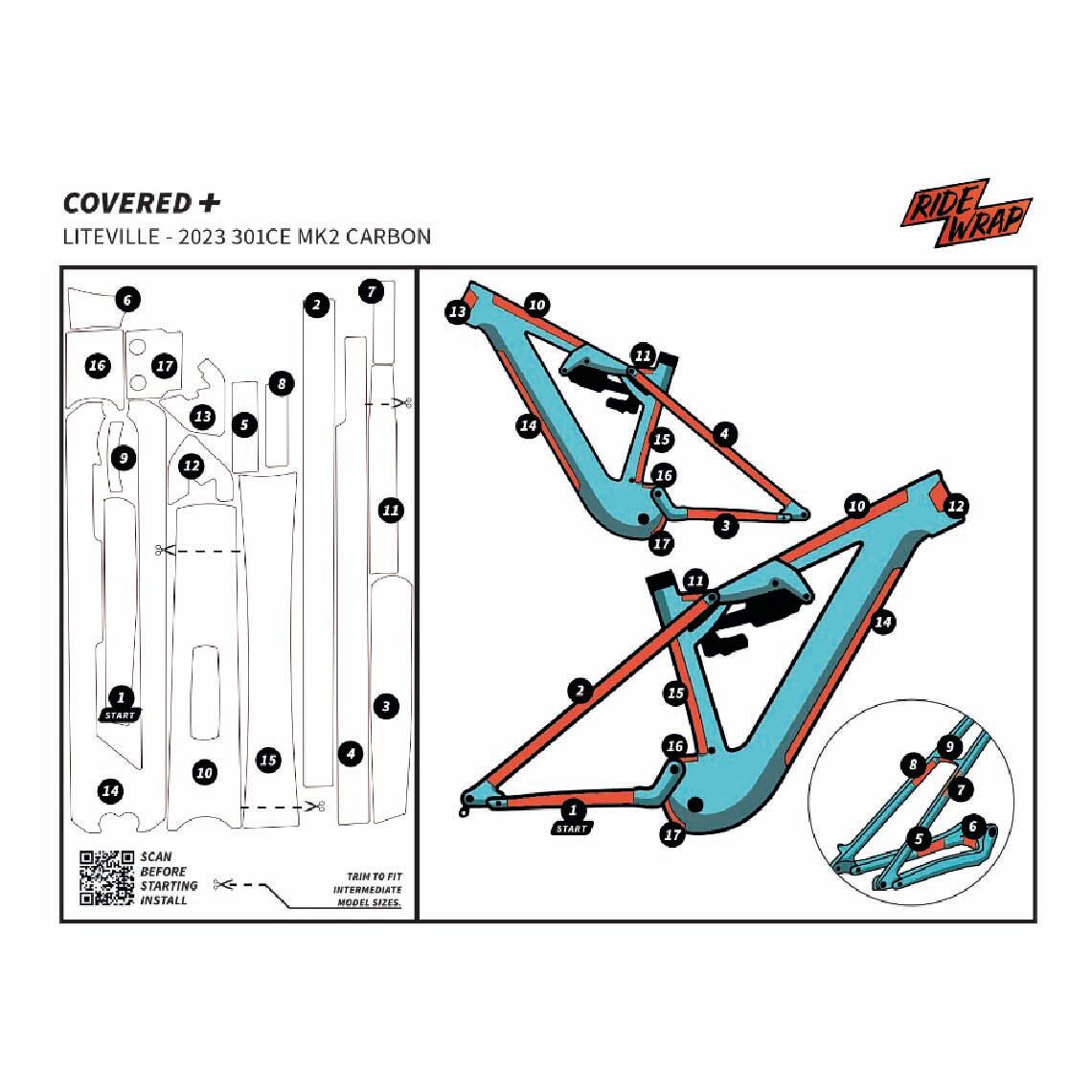 Schutzfolie Liteville Rahmen