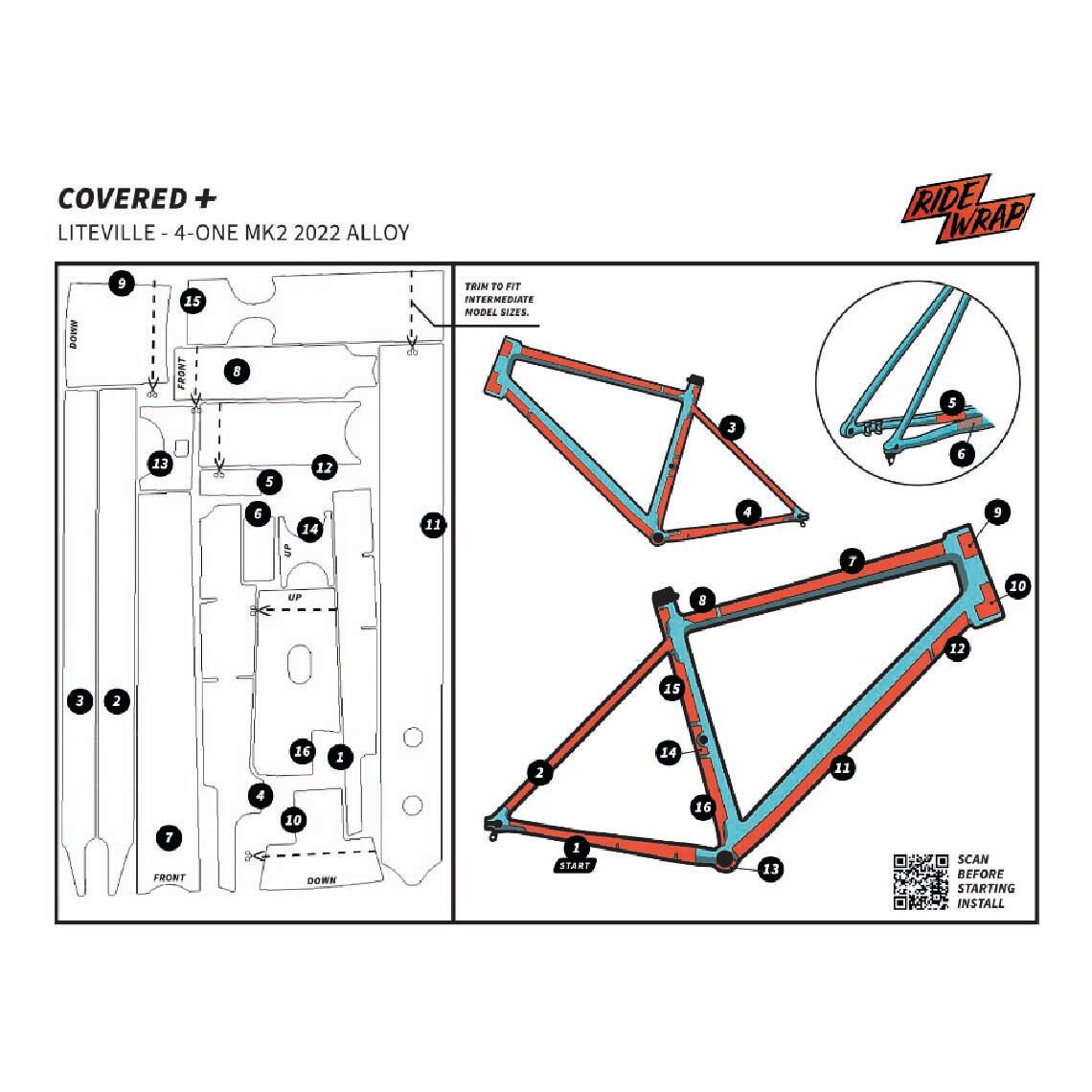 Schutzfolie Liteville Rahmen