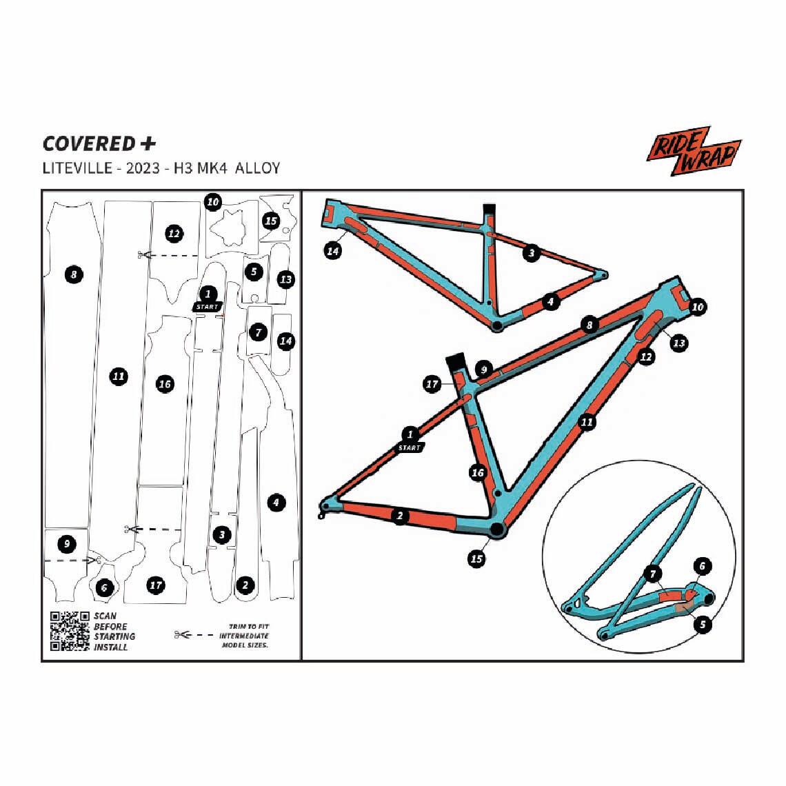 Schutzfolie Liteville Rahmen