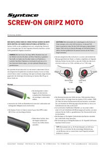 Bedienungsanleitung Syntace Screw-on Gripz Moto