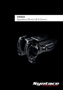 Bedienungsanleitung Syntace Spaceforce