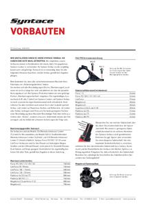 Bedienungsanleitung Syntace Vorbauten
