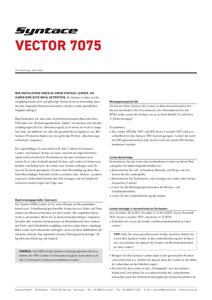 Bedienungsanleitung Syntace Vector Alu MTB
